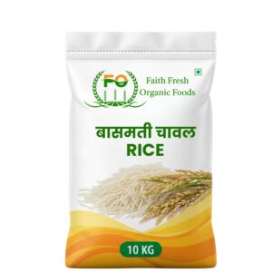 Faith Fresh Organic Basmati Rice (बासमती चावल) – 10 KG Premium Pack