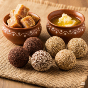 Bajra or Ragi Laddoo (बाजरा/रागी लड्डू) 299/Kg