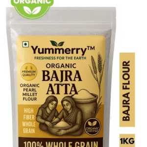 Yummerry Bajra Atta l 1kg l Gluten - Free High Fibre Pearl Millet Flour l 100% Natural.
