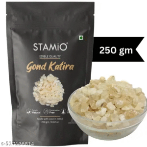 Gond Katira Pure 250 gm for Eating Edible | Tragacanth Gum Kathila | Perfect for summer hydration | High Cooling Properties Herbal Food | Super Food | In Pouch 8.82 oz