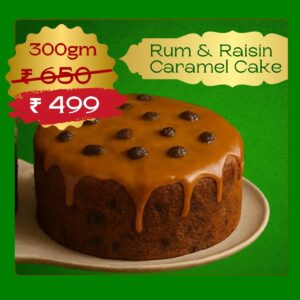 Rum & Raisin Caramel Cake / 300gm