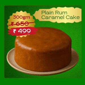 Plain Rum Caramel Cake / 300gm